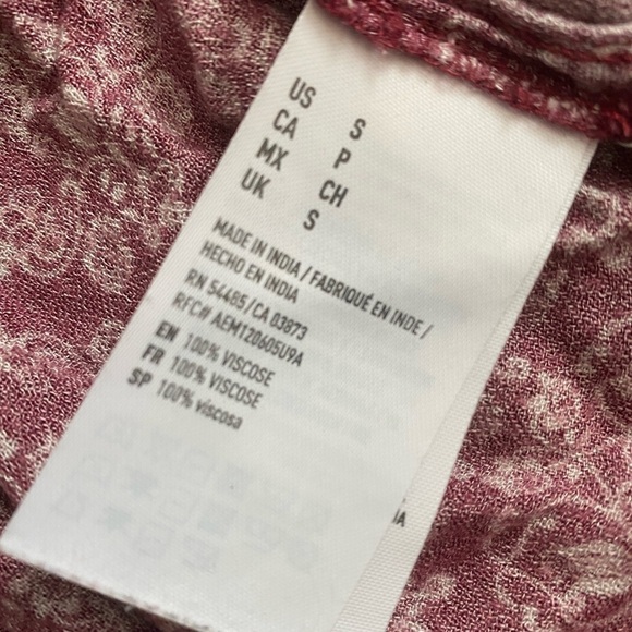 American Eagle Printed Babydoll Top - Picture 4 of 4